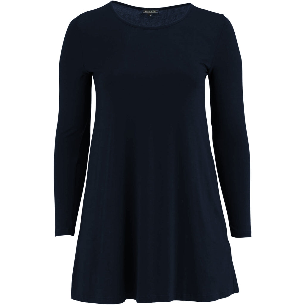 Sandgaard A-shape bluse med lange ærmer T-Shirt Dark Blue