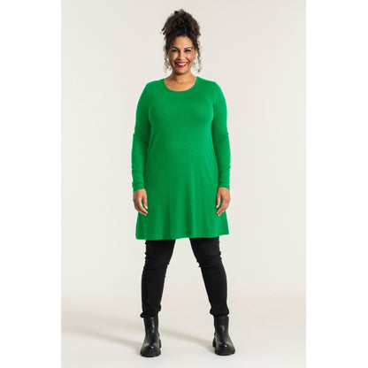 Sandgaard A-shape bluse med lange ærmer T-Shirt Grass green