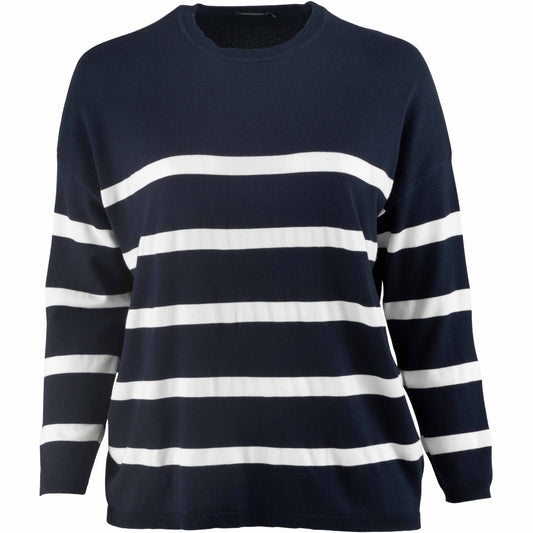 Sandgaard Blouse oversize Blouse Striped Navy/White