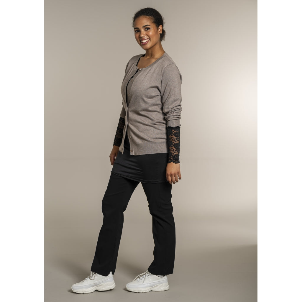 Sandgaard Cardigan Kort Cardigan Beige melange