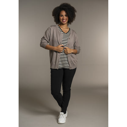 Sandgaard Cardigan Kort Cardigan Beige melange