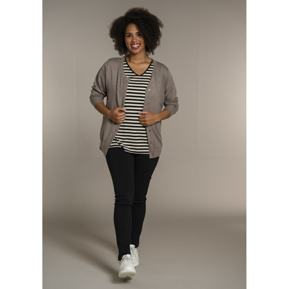 Sandgaard Cardigan Kort Cardigan Beige melange