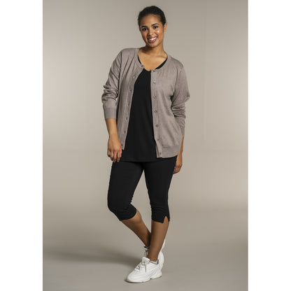 Sandgaard Cardigan Kort Cardigan Beige melange