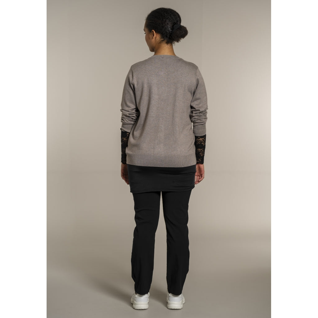 Sandgaard Cardigan Kort Cardigan Beige melange