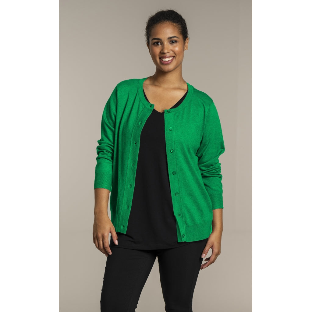 Sandgaard Cardigan Kort Cardigan Grass green