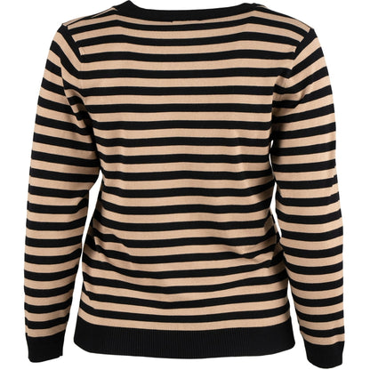 Sandgaard Helsinki - Blouse - Stripes Blouse Black/Sand