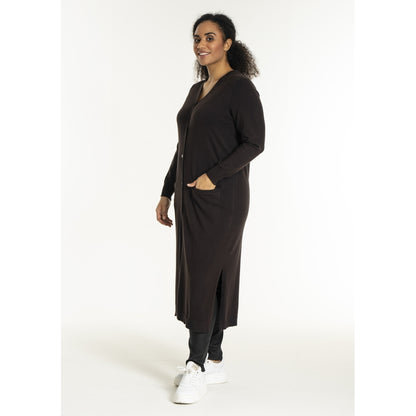 Sandgaard Helsinki - Long Cardigan Cardigan Dark Brown