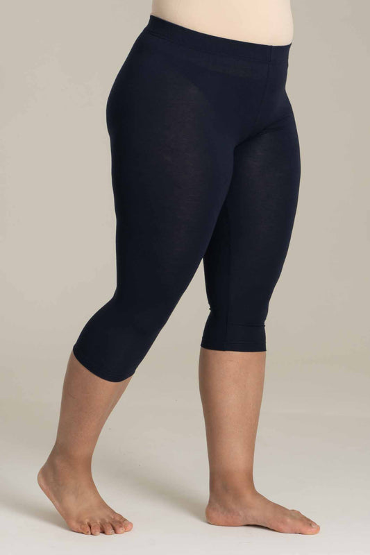 Sandgaard Jersey Leggings 3/4 Leggings Dark Blue