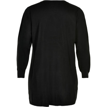 Sandgaard Lang cardigan med lommer Long Cardigan Black