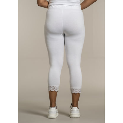 Sandgaard Leggings 3/4 with lace Leggings White