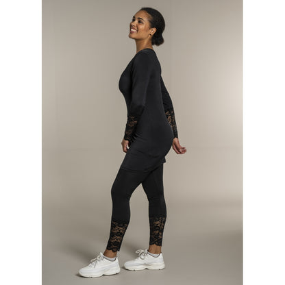 Sandgaard Leggings with lace Pants Black