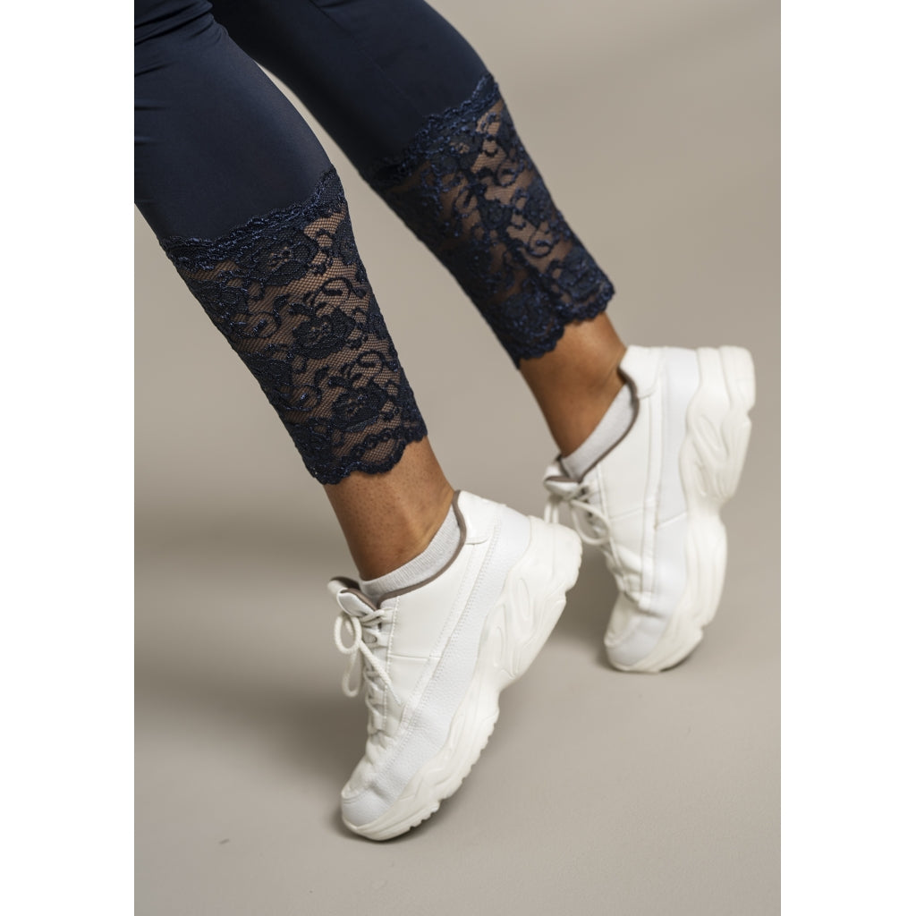 Sandgaard Leggings with lace Pants Dark Blue