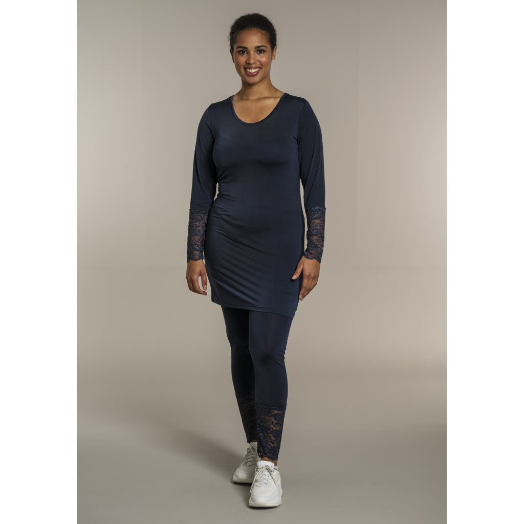 Sandgaard Leggings with lace Pants Dark Blue