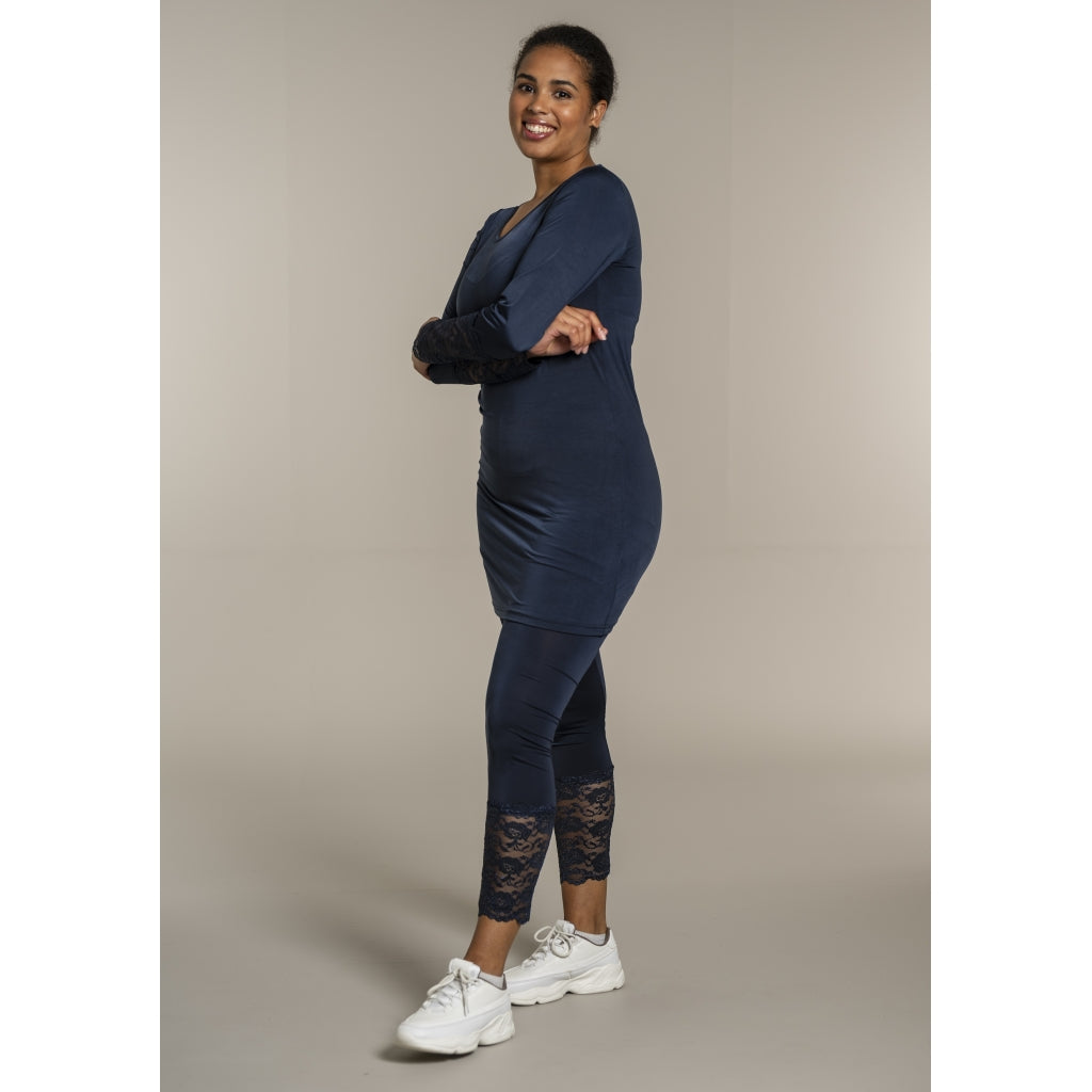 Sandgaard Leggings with lace Pants Dark Blue