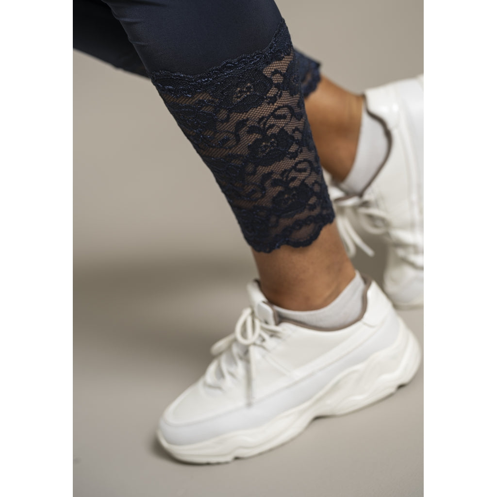 Sandgaard Leggings with lace Pants Dark Blue