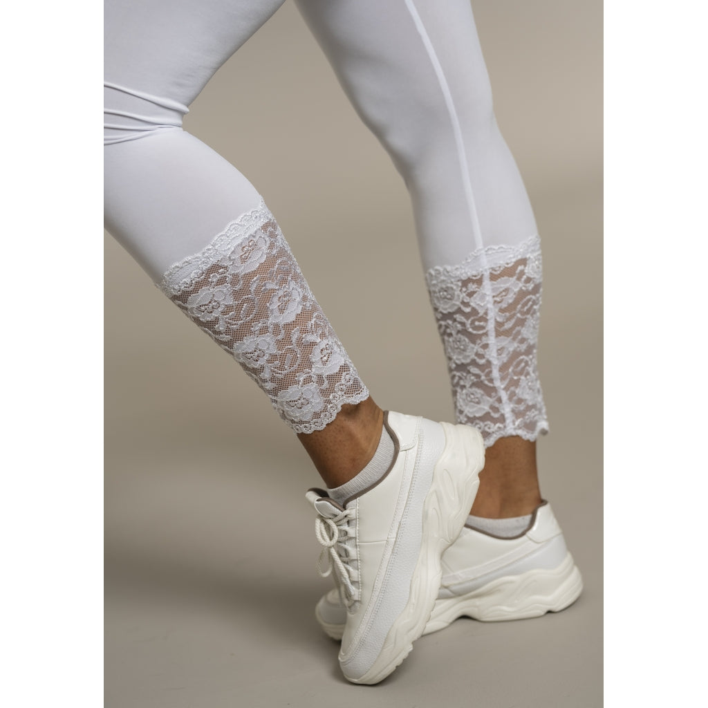 Sandgaard Leggings with lace Pants White