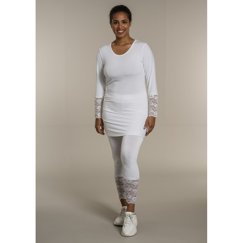 Sandgaard Leggings with lace Pants White