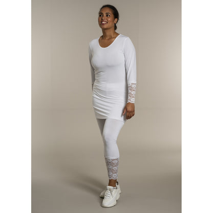 Sandgaard Leggings with lace Pants White