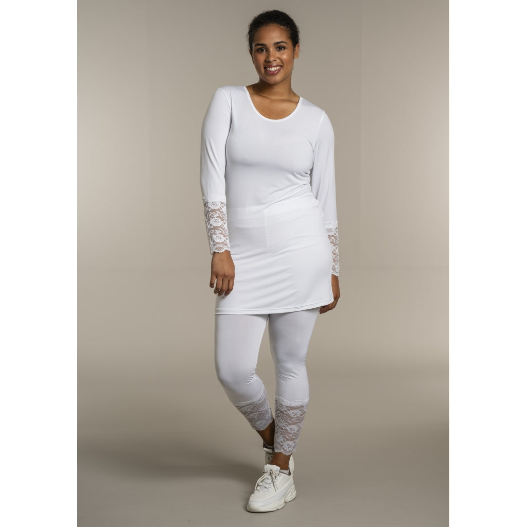 Sandgaard Leggings with lace Pants White