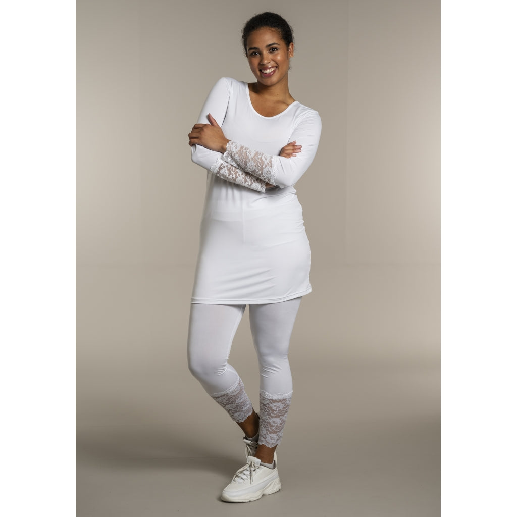 Sandgaard Leggings with lace Pants White