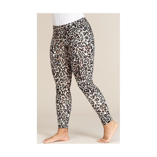 Sandgaard Leo Jersey Leggings Leggings Brown Leoprint