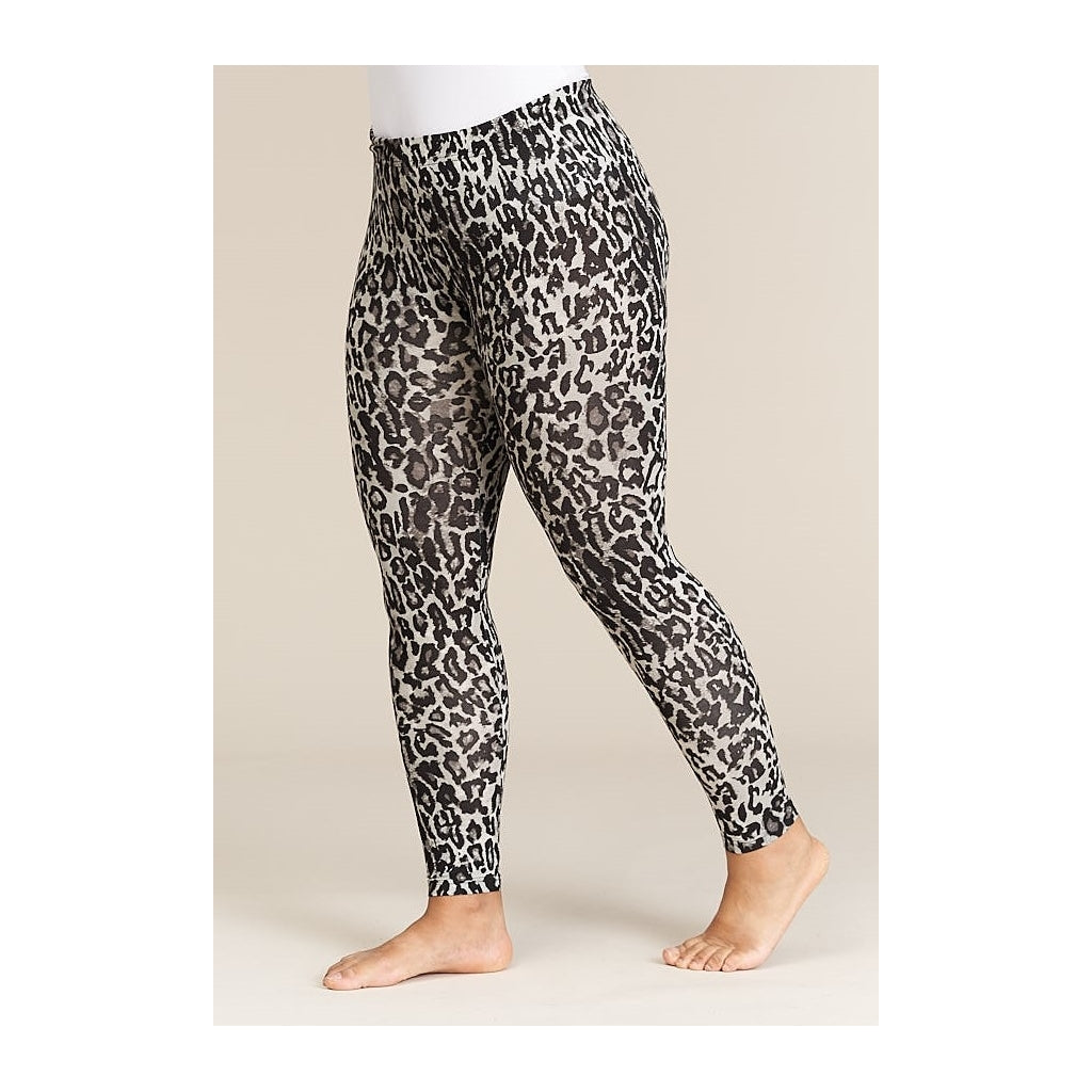 Sandgaard Leo Jersey Leggings Leggings Grey Leoprint