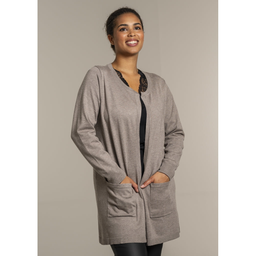 Sandgaard Long Cardigan Long Cardigan Beige melange