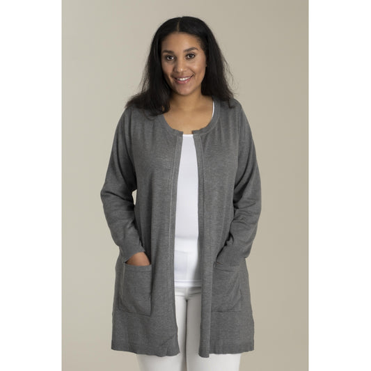 Sandgaard Long Cardigan Long Cardigan Grey Melange