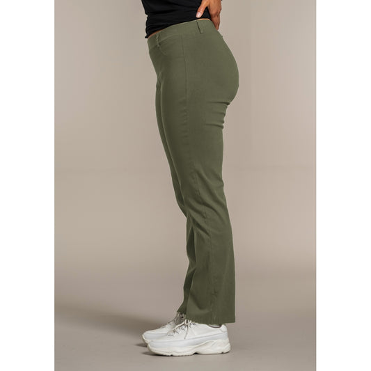 Sandgaard Pants w. wide legs Pants Army Green