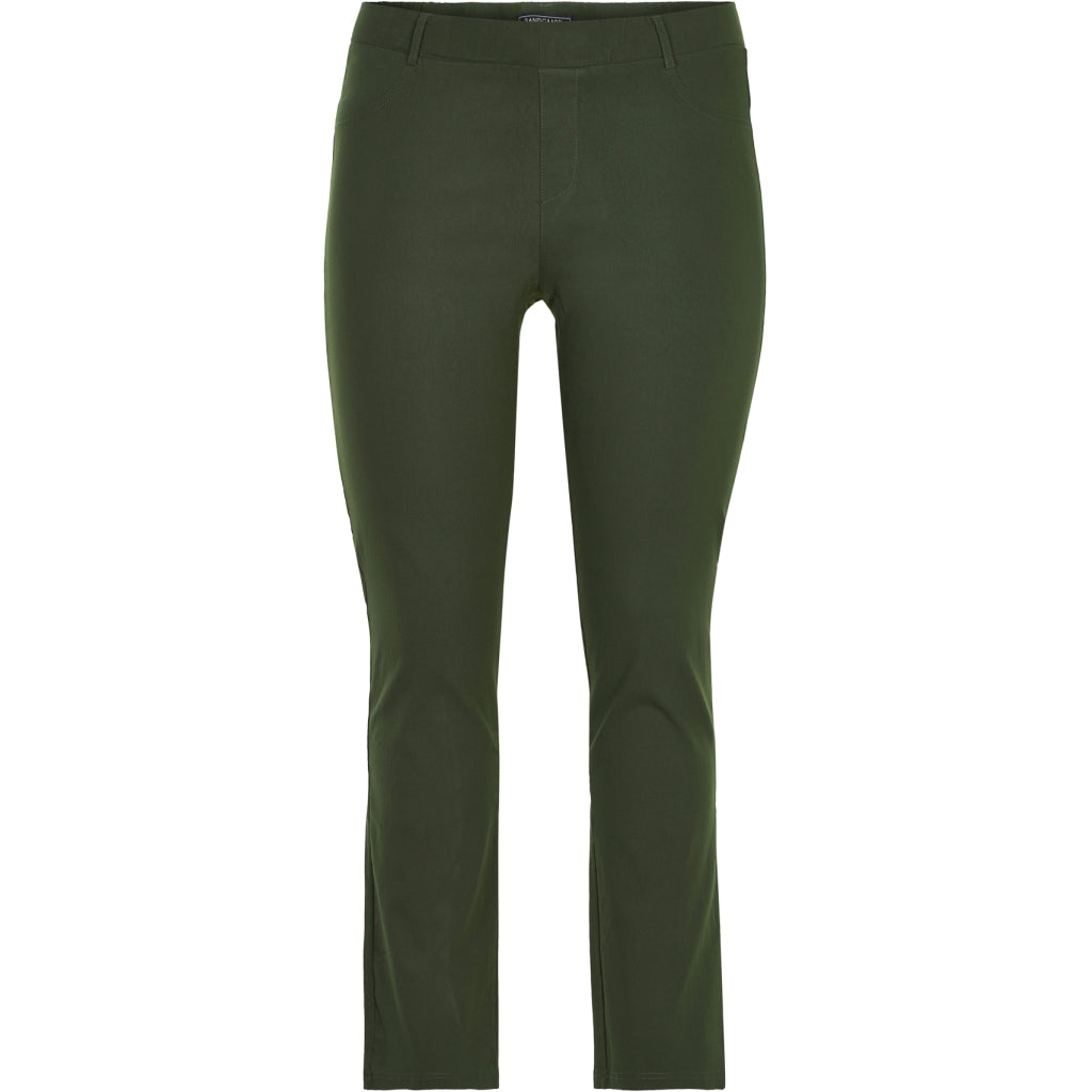 Sandgaard Pants w. wide legs Pants Khakigreen