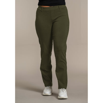 Sandgaard Pants w. wide legs Pants Khakigreen