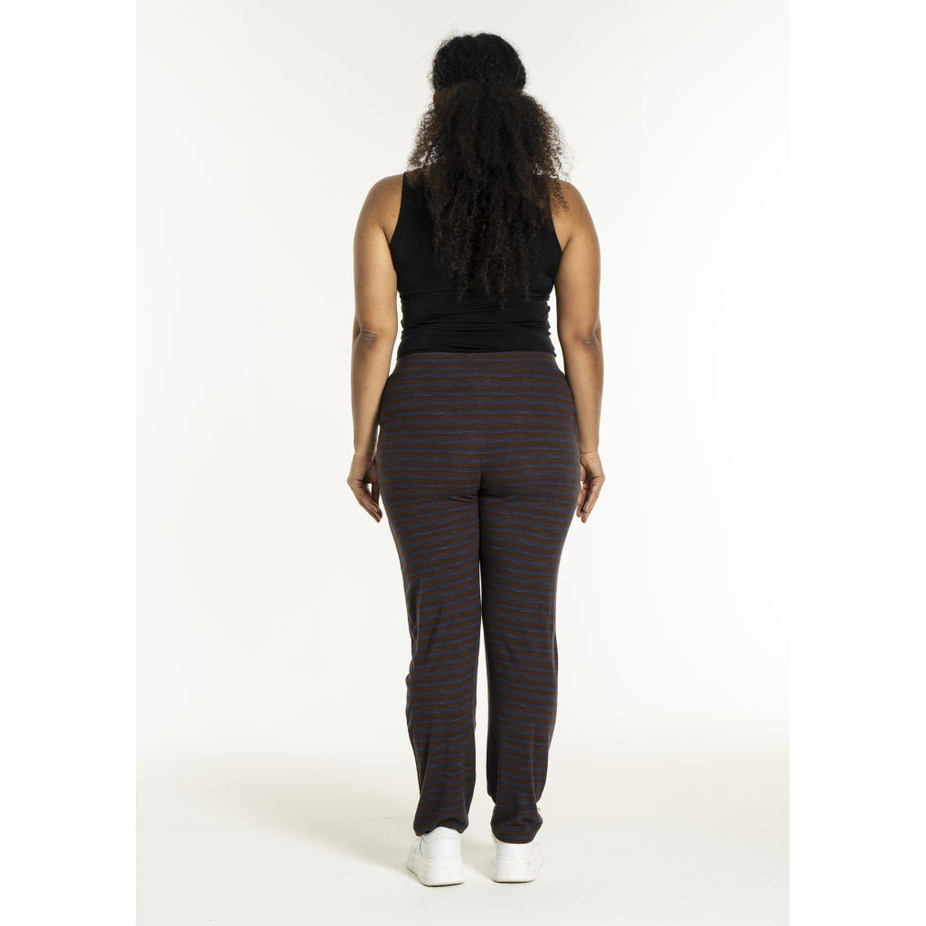 Sandgaard Rib Pants Pants Dark Blue/Dark Brown