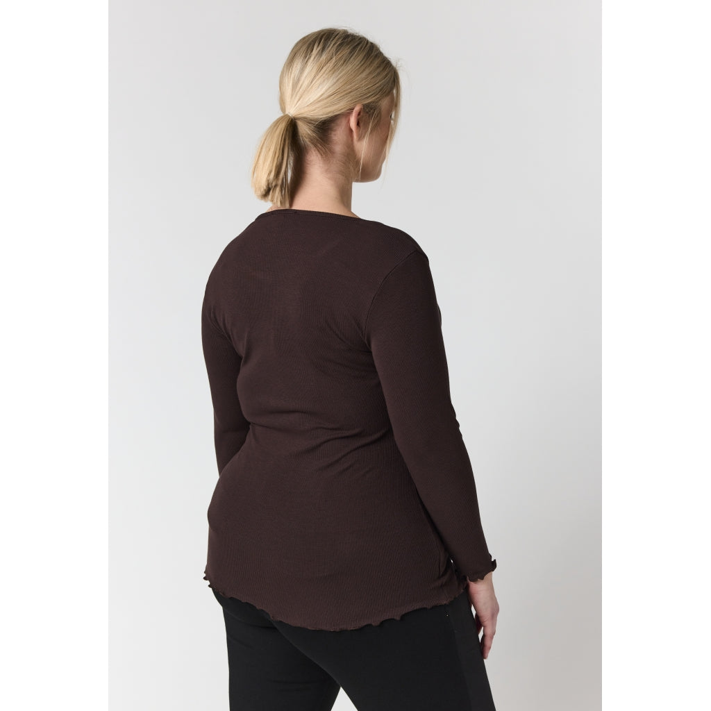 Sandgaard Rib Top Top Brown