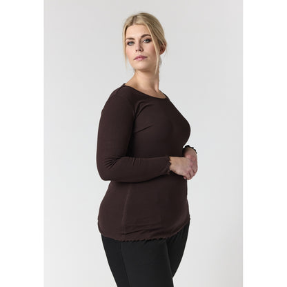 Sandgaard Rib Top Top Brown