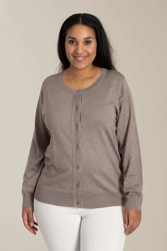 Sandgaard Short Cardigan Cardigan Beige melange