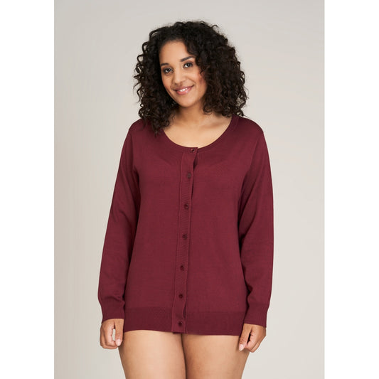 Sandgaard Short Cardigan Cardigan Bordeaux