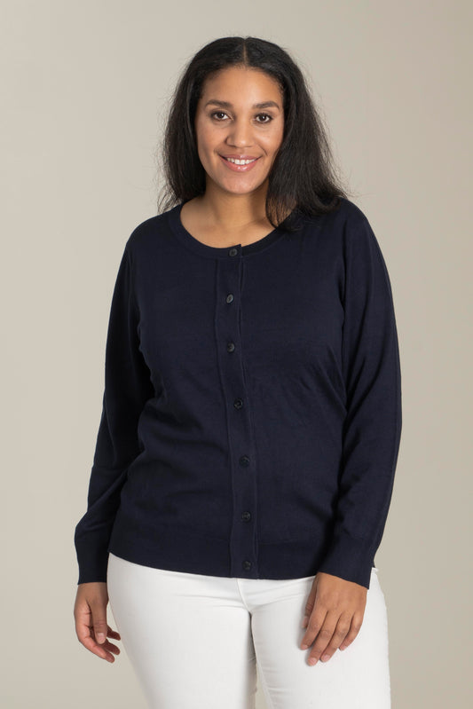 Sandgaard Short Cardigan Cardigan Dark Blue