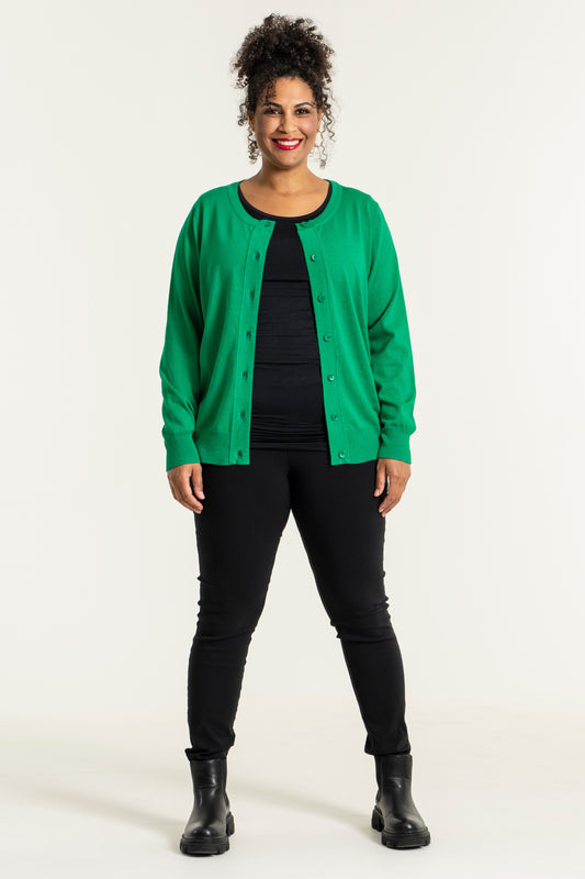 Sandgaard Short Cardigan Cardigan Grass green