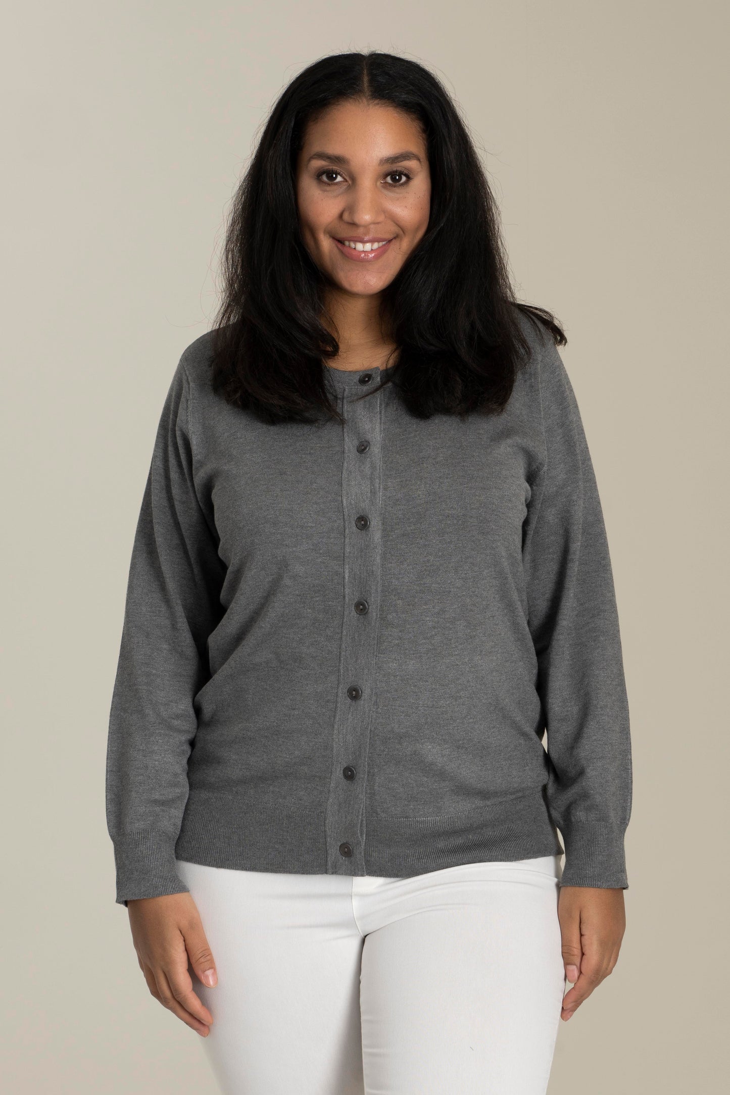 Sandgaard Short Cardigan Cardigan Grey Melange