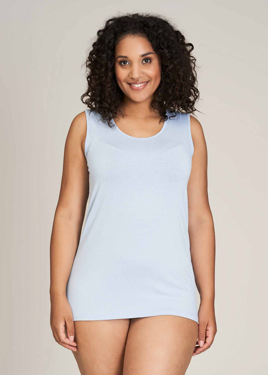 Sandgaard Short panel top Top light Blue