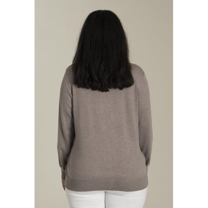 Sandgaard Strikket bluse Knit Blouse Beige melange