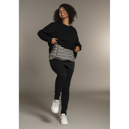 Sandgaard Strikket langærmet bluse Blouse Black