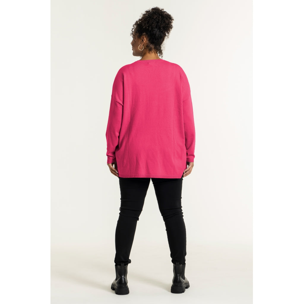 Sandgaard Strikket langærmet bluse Blouse Pink