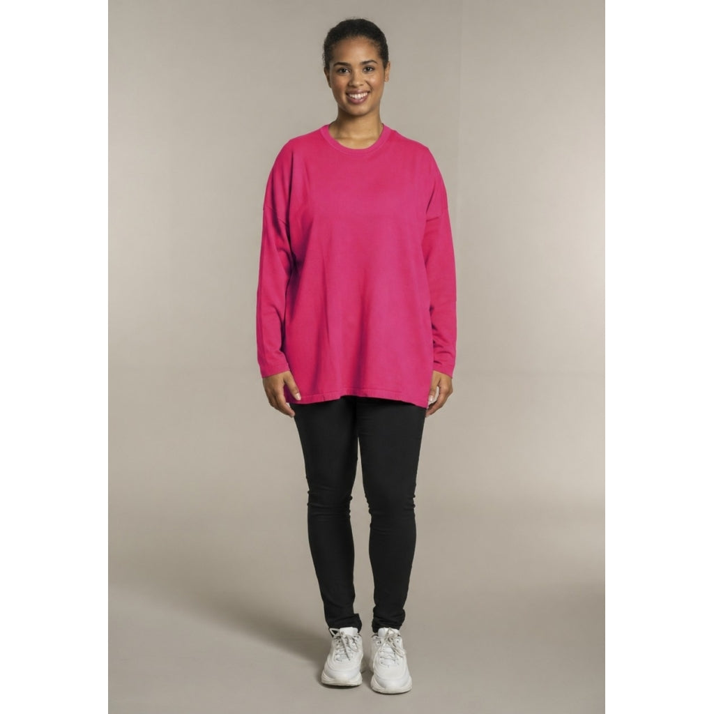 Sandgaard Strikket langærmet bluse Blouse Pink
