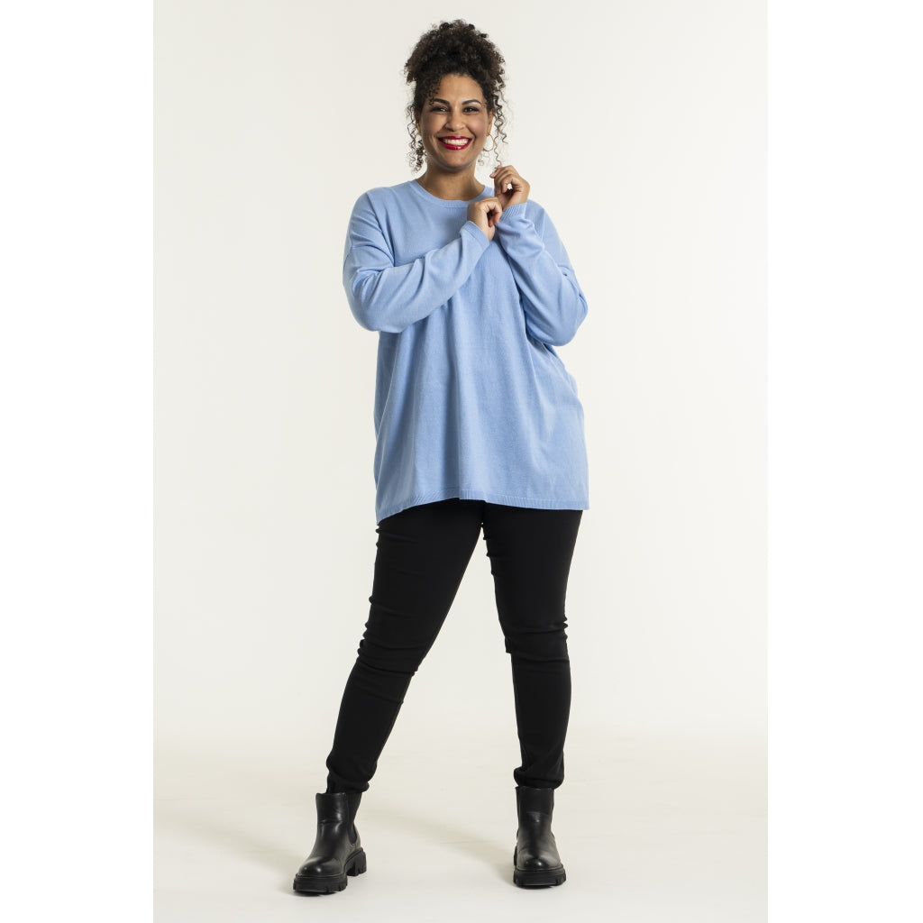 Sandgaard Strikket langærmet bluse Blouse light Blue