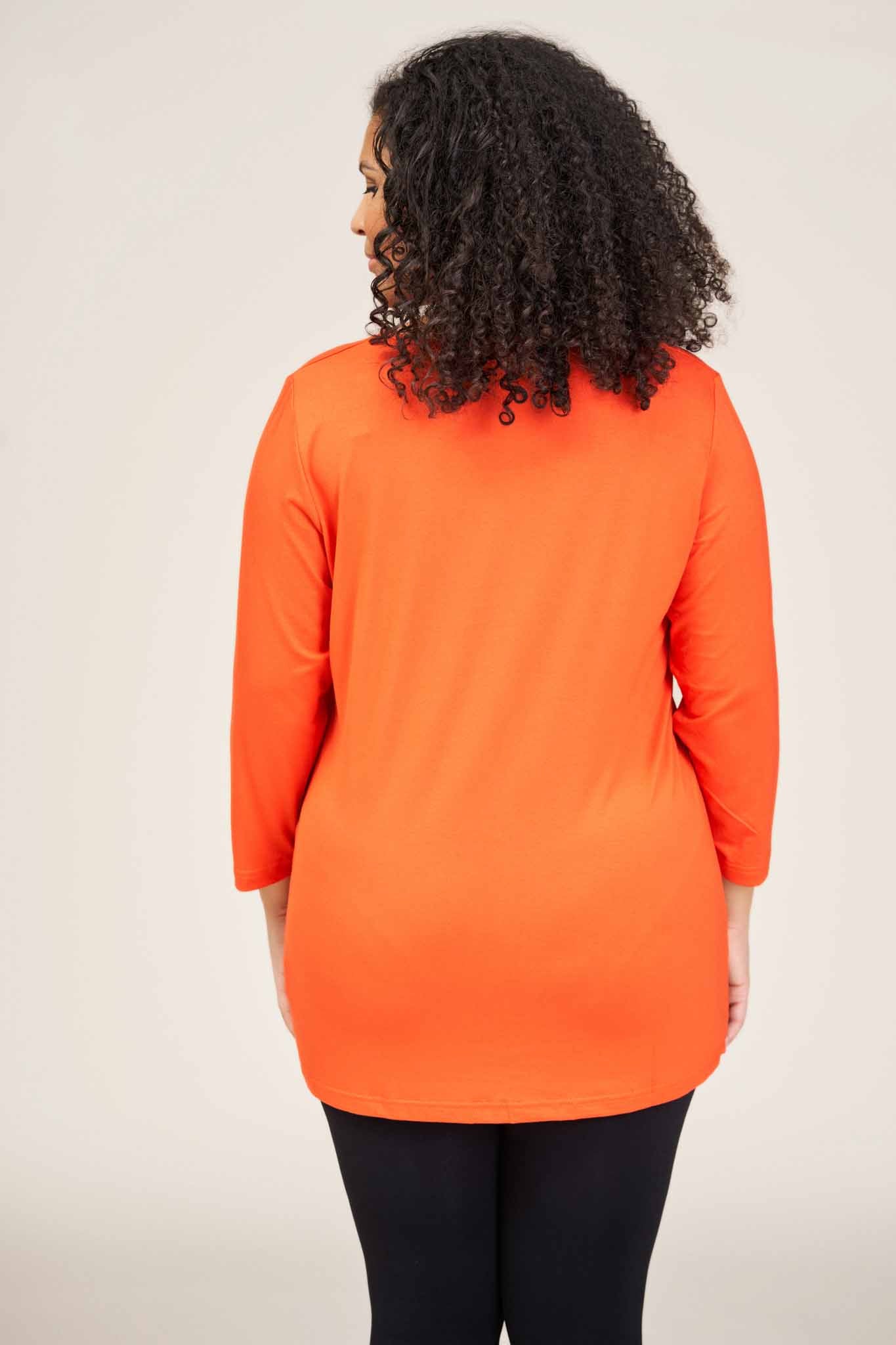 Sandgaard T-shirt with 3/4 sleeves T-Shirt Chili Orange