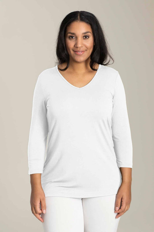 Sandgaard T-shirt with 3/4 sleeves T-Shirt White